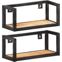 vidaXL 40cm 2-Pack Wall Shelf 15.7" 2