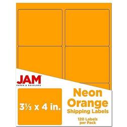 Jam Paper Adhesive Shipping Labels, 3.33"