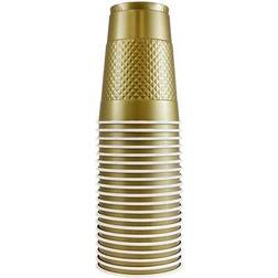 Jam Paper & Envelope Plastic Cups 16 oz Gold 20/Pack