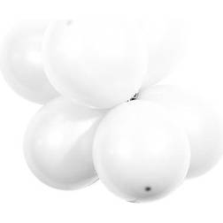 12 White Latex Balloons 75 Count