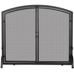 Uniflame Black Fireplace Screen with Doors Medium