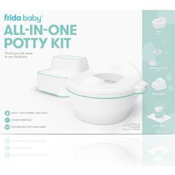 Fridababy All-In-One Potty Kit Includes Grow-With-Me Potty, Toilet Topper, Step Stool and Cleanup Essentials