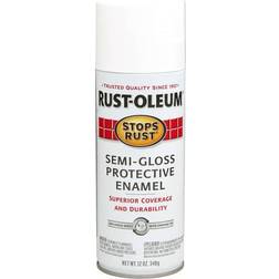 Rust-Oleum Stops Protective Enamel Spray Wood Paint White