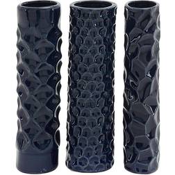 Ridge Road Decor Modern Ceramic Vases Dark Blue