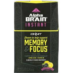 Onnit AlphaBRAIN Instant Memory & Focus Blackberry Lemonade 3.9g 30
