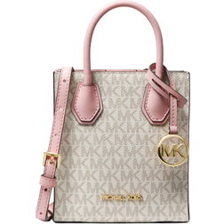 Michael Kors Mercer Extra-Small Logo and Leather Crossbody Bag - Pwd Blsh Mlt