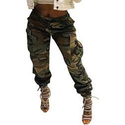 Vakkest Women's Cargo Camo Pant - Army Green