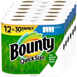 Bounty Quick-Size Paper Towels 12 Family Rolls