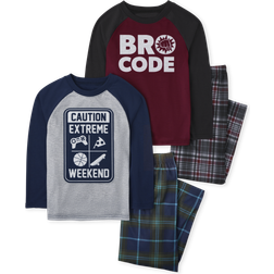 The Children's Place Boy's Weekend Bro Pajamas 2-Pack - Tidal