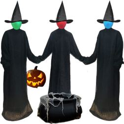 Oriental Cherry Party Decorations Holding Hands Screaming Witches 3-pack