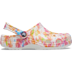 Crocs Classic Tie-Dye Graphic Clog - Orange Zing/Multi