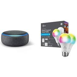 Amazon Echo Dot 3rd Generation With Smart Bulb 2 Pack