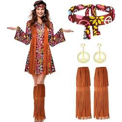 Women Hippie Costume Set