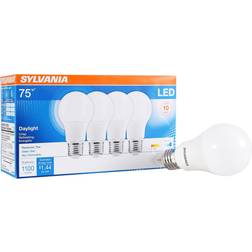 Sylvania 75-Watt Equivalent Daylight A19 Non-Dimmable LED Light Bulb (4-Pack)