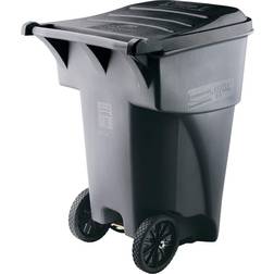 Rubbermaid Commercial Products Brute Rollout Trash/Garbage Can/Bin with Wheels, 95