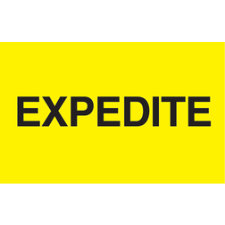 Staples Preprinted Special Handling Labels, DL2381, "Expedite", Bright Of 500