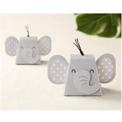 Kate Aspen 12-Pack Elephant Favor Boxes Grey/black black 12 Pack