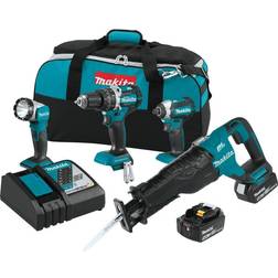 Makita 18V LXT Lithium-Ion Brushless Cordless 4-Pc. Combo Kit (5.0Ah)