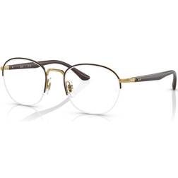 Ray-Ban Rb6487 Brown Clear Lenses Polarized 52-20