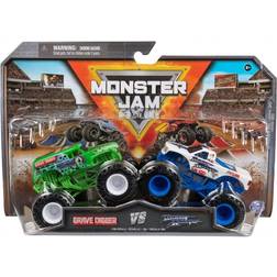 Spin Master Monster Jam Grave Digger vs Razin Kane