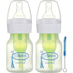 Dr. Brown's Natural Flow 2 Pack Bottles 2 Oz Green