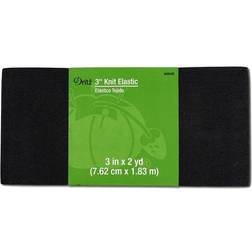 Dritz 3" 2-Yards Long, Black Knit Elastic