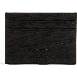 Ferragamo Revival Leather Card Case Nero/Dark Rain Nero/ Dark Rain