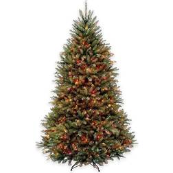 National Tree Company 7.5' Dunhill Fir Pre-Lit Christmas With Figurine