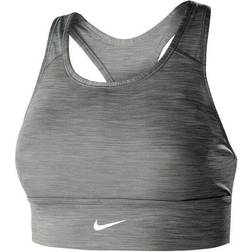 Nike Swoosh Support Longline Bra - Grey