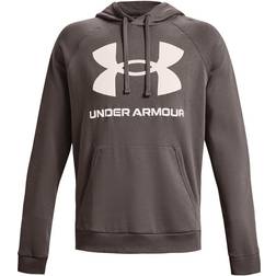 Under Armour Men's Rival Fleece Big Logo Hoodie - Fresh Clay/Onyx White