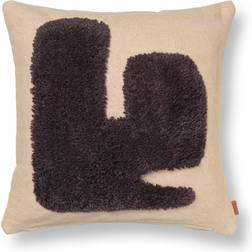 Ferm Living Lay Cushion Brown Komplettes Dekokissen Beige, Braun (50x50cm)