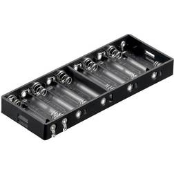 Pro Goobay 11986 Battery tray 10x AA Solder lug (L x W x H) 151 x 57.3 x 15.8 mm