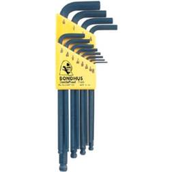 Bondhus 12-Piece Long Arm Ball Wrench Hex Key Hex Key