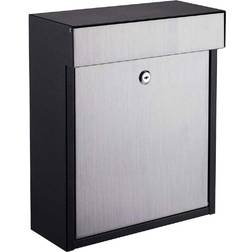 Woodlake Locking Mailbox Black/Stainless Steel