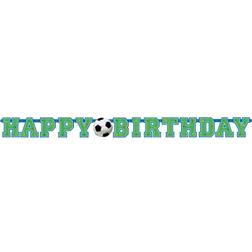 Bokstavsgirlang Happy Birthday Fotboll