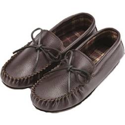 Eastern Counties Leather Unisex Fabric Lined Moccasins (15 UK) (Dark Brown)