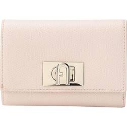Furla Mini pink leather wallet with flap, Pink.