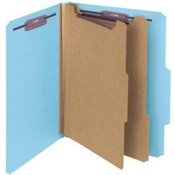 Smeadï¿½ Pressboard Classification Folder, 2 Dividers, Letter