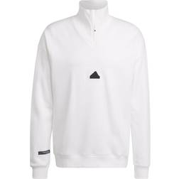 Adidas 1/4 Zip Sweatshirt - White