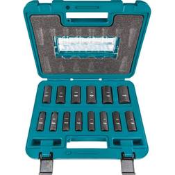 Makita 3/8 in. 6-Point Fractional Deep Impact Socket Set (14-Piece) Socket Bit