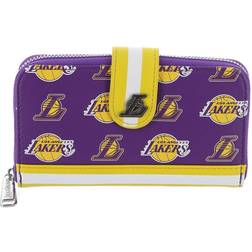 Loungefly LA Lakers Logo Snap Wallet Purple Misc No