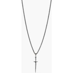 John Varvatos Men's Dagger Pendant Necklace 24IN