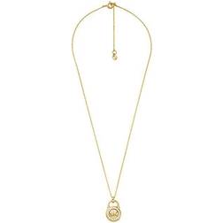 Michael Kors Pendant Necklace - Gold/Transparent