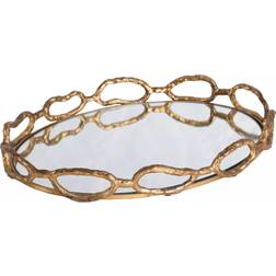 Uttermost Cable Gold Leaf Chain Tray Small Box