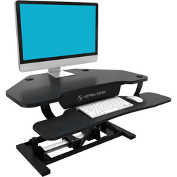 Power Pro Corner - 36" Electric Height Adjustable Standing Desk Riser, Black VT77136330101