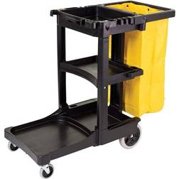 Rubbermaid Multi-Shelf Commercial Utility Cleaning Cart