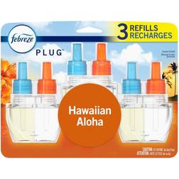 Febreze Hawaiian Aloha Odor-Fighting Fade Defy Plug Air Freshener 3pcs 2.6fl oz
