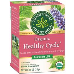 Traditional Medicinals Organic Healthy Cycle Raspberry Leaf Herbal Tea 0.8oz 16