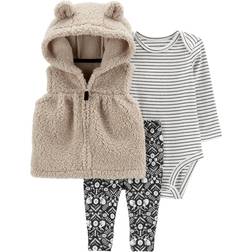 Carter's Baby Sherpa Little Vest Set 3-piece - Multi (1O616510)