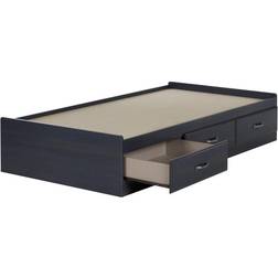 South Shore Twin Ulysses Mates Bed with 3 Drawers Blueberry